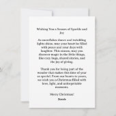 Woodland Christmas Cabin Card シーズンカード (裏面)