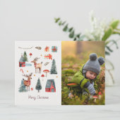 Woodland Christmas Photo Card 招待状 (スタンド正面)