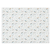 Woodland Christmas Robin Birds – Kitchen Decor テーブルクロス (正面(横))