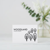 Woodland (Chubby) – 白黒 名刺 (スタンド正面)