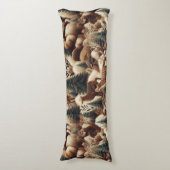 Woodland Comfort Faux Fur ボディピロー (正面縦)