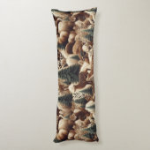 Woodland Comfort Faux Fur ボディピロー (裏面 (縦))