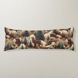 Woodland Comfort Faux Fur  ボディピロー