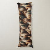 Woodland Comfort Faux Fur  ボディピロー (正面縦)