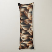 Woodland Comfort Faux Fur  ボディピロー (裏面 (縦))