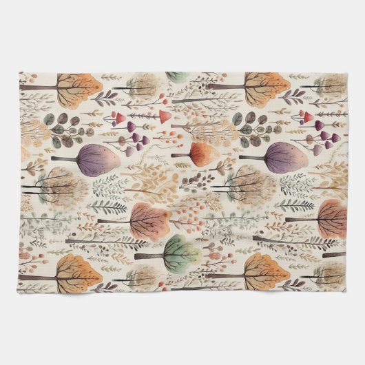 Woodland Cozy Cabin  キッチンタオル (横)