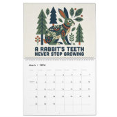 Woodland Creature Facts Calendar カレンダー (3月 2026)