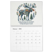 Woodland Creature Facts Calendar カレンダー (2月 2026)