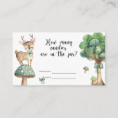 Woodland Deerキャンディーの数を推測 エンクロージャーカード (正面)