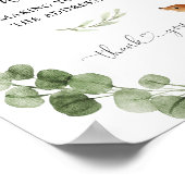 Woodland Deer Address the Envelope baby shour ポスター (角)