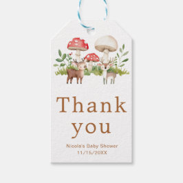 Woodland Deer Baby Shower ギフトタグ