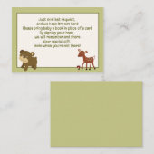 Woodland Deer / Bear Enclosure Book Request Card エンクロージャーカード (正面/裏面)