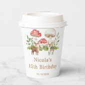 Woodland Deer Birthday Party 紙コップ (裏面)