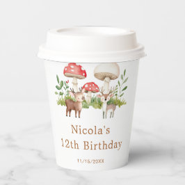 Woodland Deer Birthday Party 紙コップ