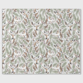 Woodland Deer Forest ラッピングペーパー (フラット)