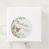 Woodland Deer Forest Neutral Baby Shower フェイバータグ (インサイチュ)
