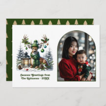 Woodland Deer Rustic Christmas Forest Animal Photo