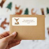 Woodland Deer | Rustic Forest Animals ラベル