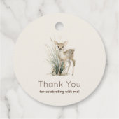 Woodland Deer Thank You Tag フェイバータグ (裏面)