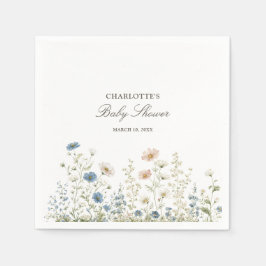 Woodland Dreams Floral Cottage Baby Shower スタンダードカクテルナプキン