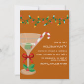 Woodland Ember Christmas Holiday Cocktail Party 招待状 (正面)