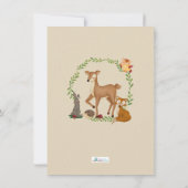 Woodland Enchanted Forest Thank You Notes サンキューカード (裏面)