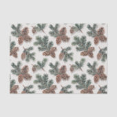 Woodland Evergreen and Pinecone  薄葉紙 (正面)