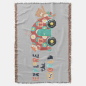 Woodland Explorersの子供 スローブランケット (正面縦)