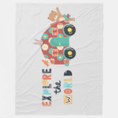 Woodland Explorersの子供 フリースブランケット (正面)