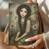 Woodland Fairy in Meadow of Dandelions Fantasy Art 薄葉紙