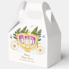 Woodland Fairytale Princess Carriage Baby Shower フェイバーボックス