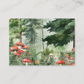 Woodland Fern Books for Baby Forest Green Mushroom エンクロージャーカード (裏面)