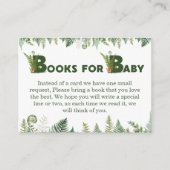 Woodland Fern Books for Baby Forest Green Mushroom エンクロージャーカード (正面)