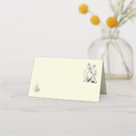 Woodland First Birthday Food Tent Cards プレイスカード