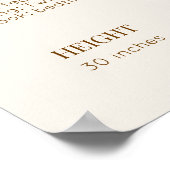 Woodland First Birthday Milestone Board ポスター (角)