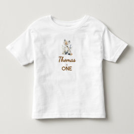 Woodland First Birthday Shirt トドラーTシャツ