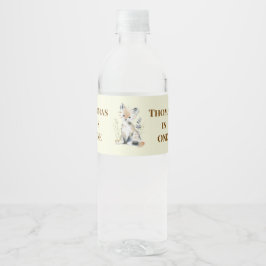 Woodland First Birthday Water Bottle Labels ペットボトルラベル
