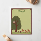 Woodland Forest自然4x5ありがとうございました。{TBA} ノートカード (正面/裏面インサイチュ)