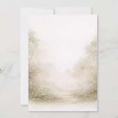 Woodland Forest Animals Baby Shower 招待状 (裏面)