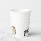 Woodland Forest Animals Baby Shower 紙コップ (左)