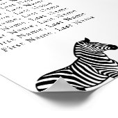 Woodland Forest Animals Baby Shower Seating Charts ポスター (角)