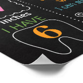 Woodland Forest Animals Birthday milestone ポスター (角)