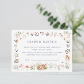 Woodland Forest Animals Diaper Raffle Card 招待状 (スタンド正面)