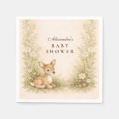 Woodland Forest Baby Shower スタンダードカクテルナプキン (正面)
