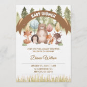 Woodland Forest Baby Shower Invite 招待状 (正面)