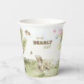 Woodland Forest Bearly Wait Baby Shower 紙コップ (正面)