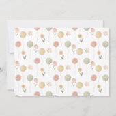 Woodland Forest Friends Nursery Note Card 招待状 (裏面)