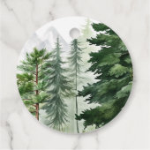 Woodland Forest It’s a Boy Mushroom Baby Shower フェイバータグ (裏面)