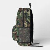 Woodland Forest Military Camouflage  プリントバックパック (右)