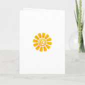 Woodland Forest Squirrel First Birthday Card カード (裏面)